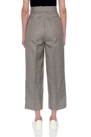 Teruel Trousers - High-waisted wide leg cropped trousers