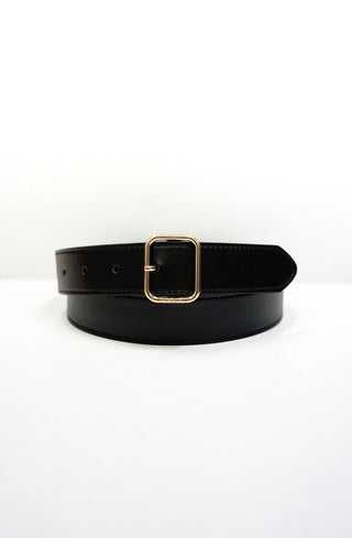 Kampen Belt - Split leather belt with Frey logo