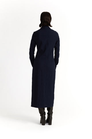 Arboga Shirt Dress - Midi shirt dress in navy blue