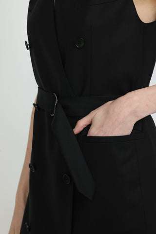 Melbourne Dress - Tailored dress in black