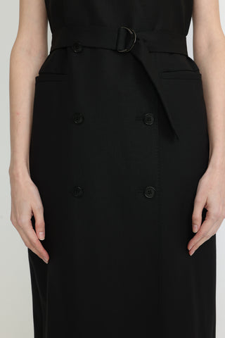Melbourne Dress - Tailored dress in black