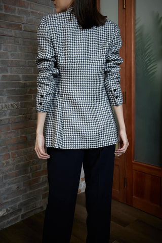 Alessandria Jacket - Double breasted jacket in dogtooth