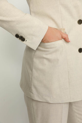 Cologny Jacket - Cologny Vanilla White Casual Jacket