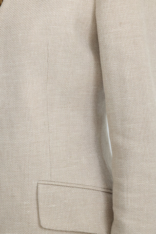 Nacka Collarless Jacket in Sand