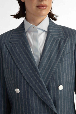 Bristol Jacket - Double-breasted jacket in sky blue