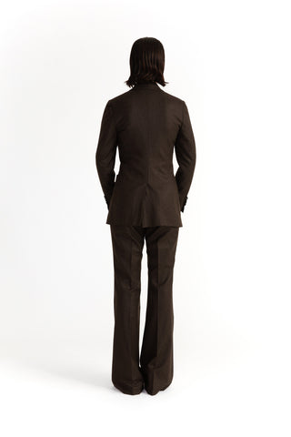Nora Jacket - Casual jacket in charcoal brown