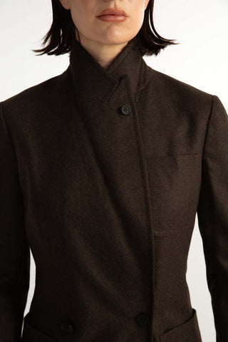 Nora Jacket & Sursee Trousers in Charcoal Brown