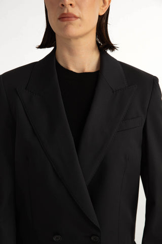 Solna Jacket - Cropped jacket in dark navy