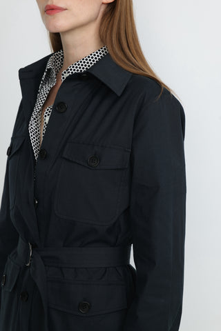 Rolle Shirt Jacket in Charcoal Black