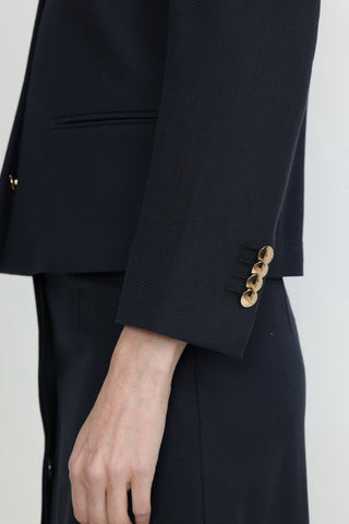 Sunshine Coast Cropped Jacket in Dark Navy