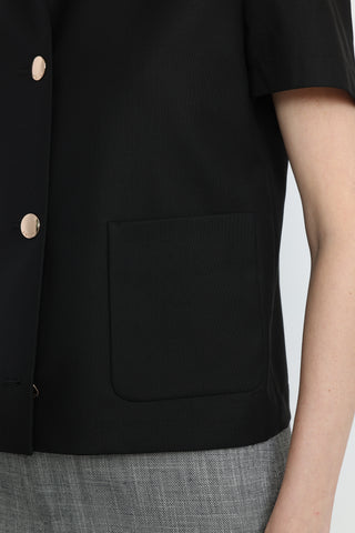 Wagga Wagga Jacket - Short sleeve jacket in black