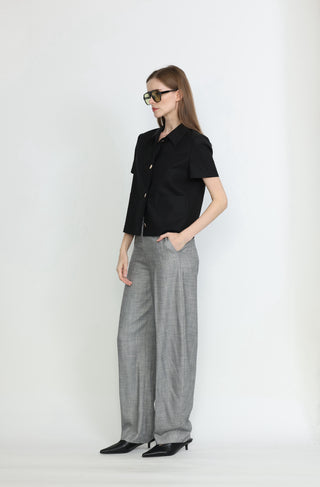 Wagga Wagga Jacket - Short sleeve jacket in black