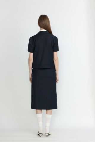 Wagga Wagga Jacket - Short sleeve jacket in dark navy