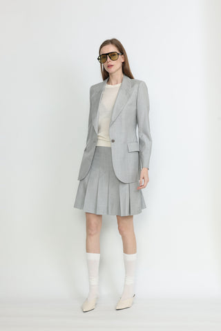Amora Jacket - Single-breasted suit jacket in light grey