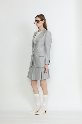 Amora Jacket - Single-breasted suit jacket in light grey