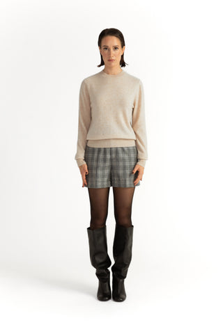 Linkoping Sweater - Knit sweater in bisque