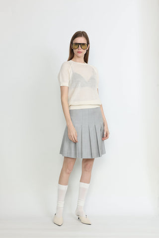 Bunbury Crochet T-shirt in White