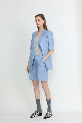 Cairns Shorts - Tailored shorts in light blue
