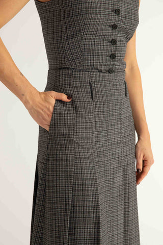 Amora Jacket & Hjo Skirt in Grey