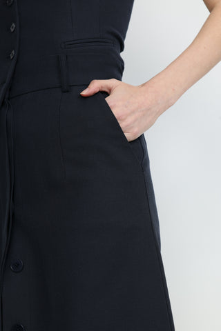 Fafe Midi Skirt in Navy