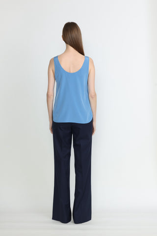 Emilia Trousers - Flared trousers in navy blue