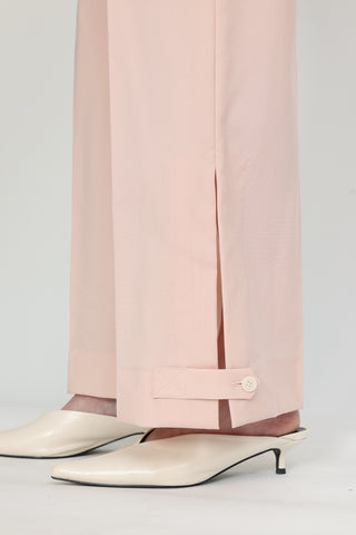 Forli Trousers - Flared trousers in blush pink