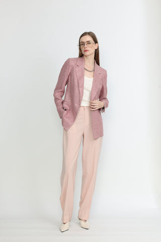 Forli Trousers - Flared trousers in blush pink