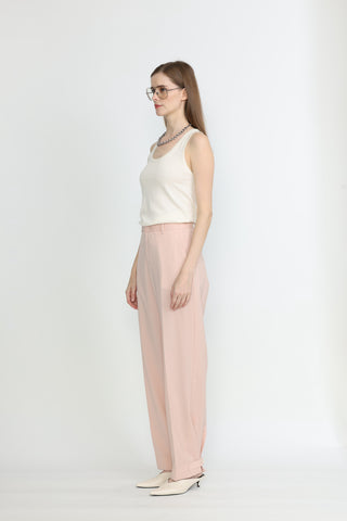 Forli Trousers - Flared trousers in blush pink