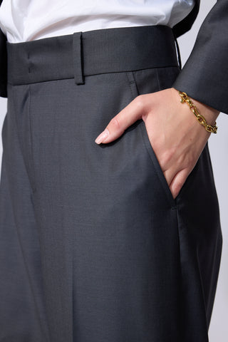 Blackpool Trousers Limited Edition - Wide leg trousers in charcoal grey