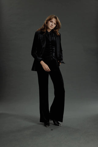 Maia - Limited Edition Waistcoat - Waistcoat in black velvet