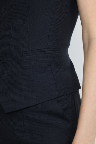 Maia Classic Waistcoat in Dark Navy