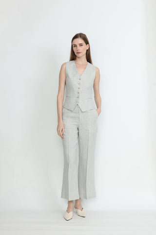 Maia Classic Waistcoat in Light Grey