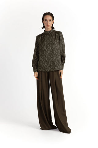 Trosa Blouse -   Cossack blouse in khaki green