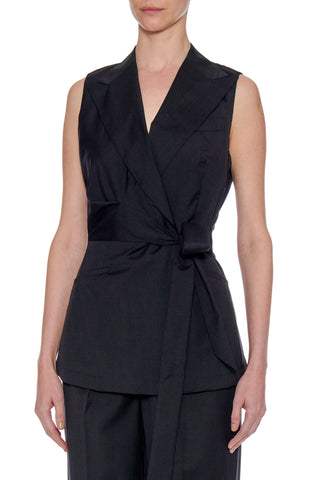 Cartagena Waistcoat - Sleeveless wrap waistcoat