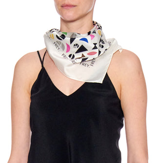 Ibiza Scarf - Luxury silk/ cotton twill printed bandana scarf