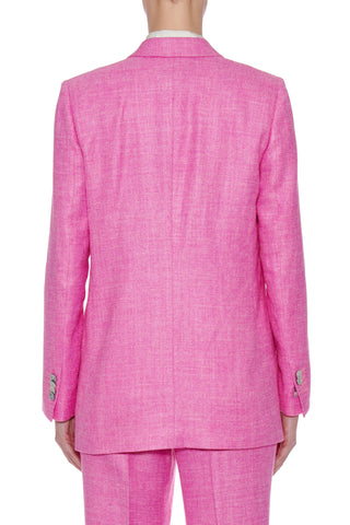 Pamplona Jacket - Relaxed fit boyfriend suit jacket in pink