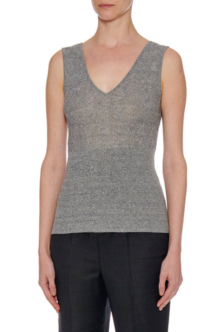 Cadiz Top - Cropped v-neck sleeveless knit top