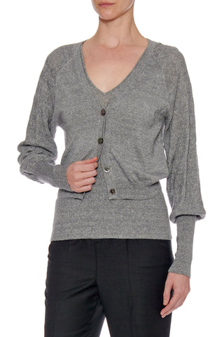 Madrid Cardigan - Contrast knit short cardigan