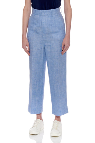 Teruel Trousers - High-waisted wideleg cropped trousers