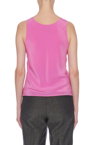 Burgos Top - V-neck sleeveless summer silk top