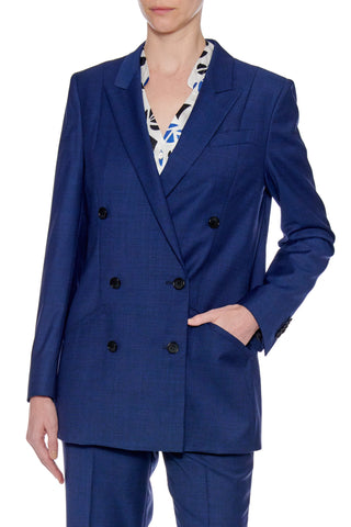 Pamplona Jacket - Relaxed fit boyfriend suit jacket in navy