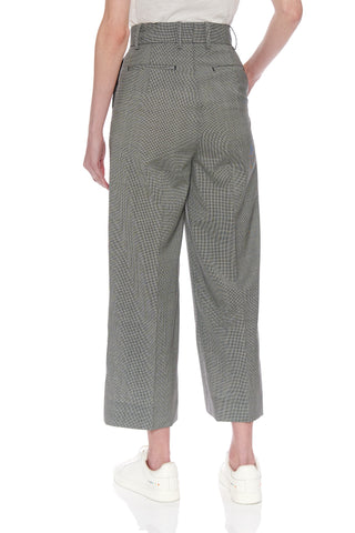 Teruel Trousers - High-waisted wideleg cropped trousers