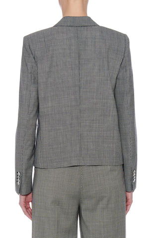 Oviedo Jacket - Peaked lapels, double breasted jacket in houndstooth