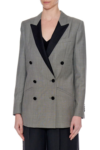 Pamplona Jacket - Relaxed fit boyfriend suit jacket in grey