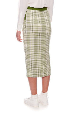 St Denis Skirt - High-waisted midi - pencil skirt  in green