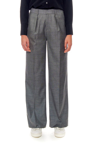 Rennes Trousers - Wide leg, tailored wool trousers