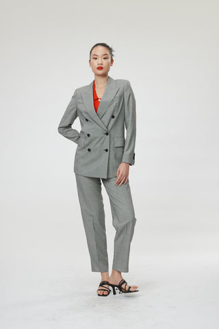 Bristol Jacket - Classic double breasted suit jacket in black and white