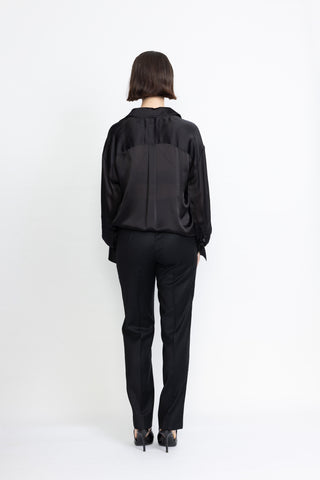 Lysekil Blouse -  Oversized blouse in black