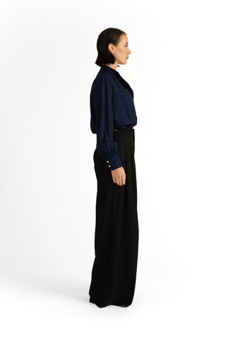 Trosa Blouse -  Cossack blouse in midnight blue