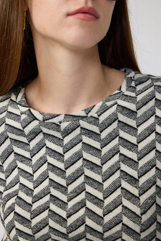 Alice Springs T-Shirt - Jersey T-Shirt in herringbone